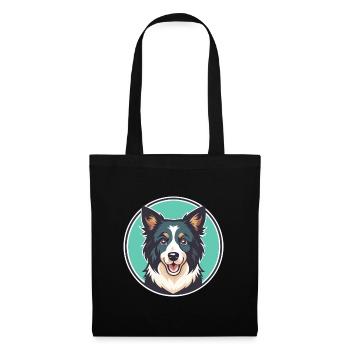 Cierny Sery Dog Breed Funny Cartoon Kawaii Clipart - Tote Bag - black - Front