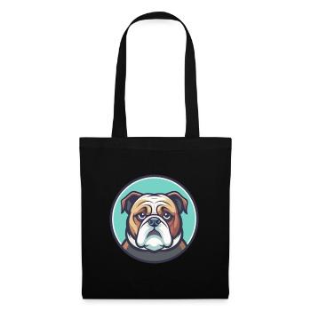 Continental Bulldog Dog Breed Funny Cartoon Kawaii - Tote Bag - black - Front