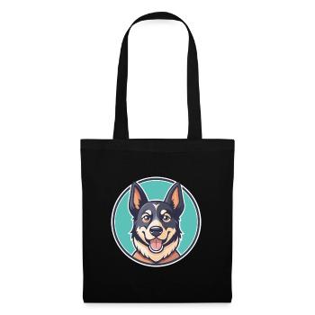 Erbi Txakur Dog Breed Funny Cartoon Kawaii Clipart - Tote Bag - black - Front