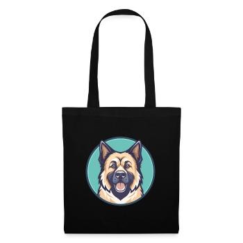 Estrela Mountain Dog Breed Cartoon Kawaii Clipart - Tote Bag - black - Front