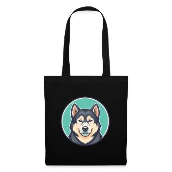 Middle Asian Ovtcharka Dog Breed Cartoon Kawaii - Tote Bag - black - Front