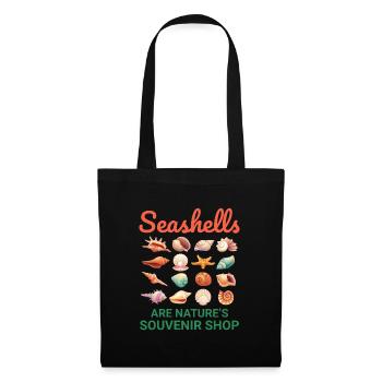 Seashells Collector Beachcomber Sea Shell Ocean - Tote Bag - black - Front