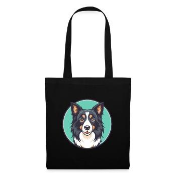 Patagonian Sheepdog Dog Breed Funny Cartoon Kawaii - Tote Bag - black - Front