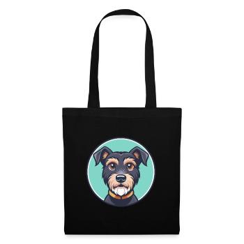 Patterdale Terrier Dog Breed Cartoon Kawaii - Tote Bag - black - Front
