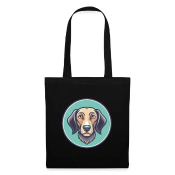 Polish Hunting Dog Breed Cartoon Kawaii Clipart - Tote Bag - black - Front