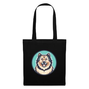 Sarplaninac Dog Breed Funny Cartoon Kawaii Clipart - Tote Bag - black - Front