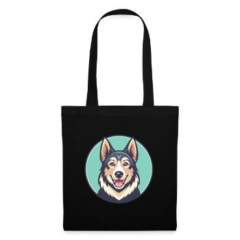 Slovak Cuvac Dog Breed Cartoon Kawaii Clipart Pet - Tote Bag - black - Front