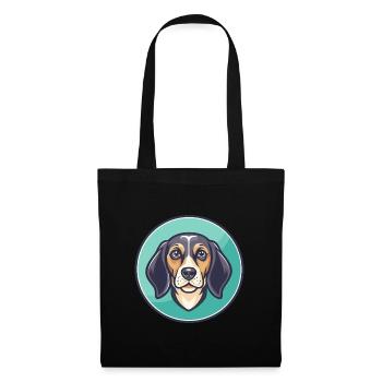 Cinghalais Chien Chien Race Dessin Animé Kawaii Clipart Animal de compagnie - Sac en tissu - noir - Devant