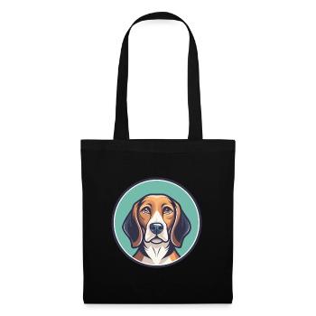 West Country Harrier Dog Breed Cartoon Kawaii Pet - Tote Bag - black - Front