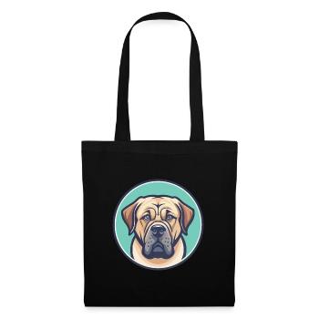 Spanish Mastiff Dog Breed Cartoon Kawaii Clipart - Tote Bag - black - Front