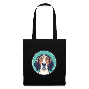Treeing Walker Coonhound Dog Breed Cartoon Kawaii - Tote Bag - black - Front