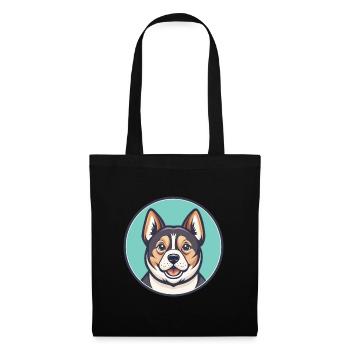 Thai Bangkaew Dog Breed Cartoon Kawaii Clipart Pet - Tote Bag - black - Front