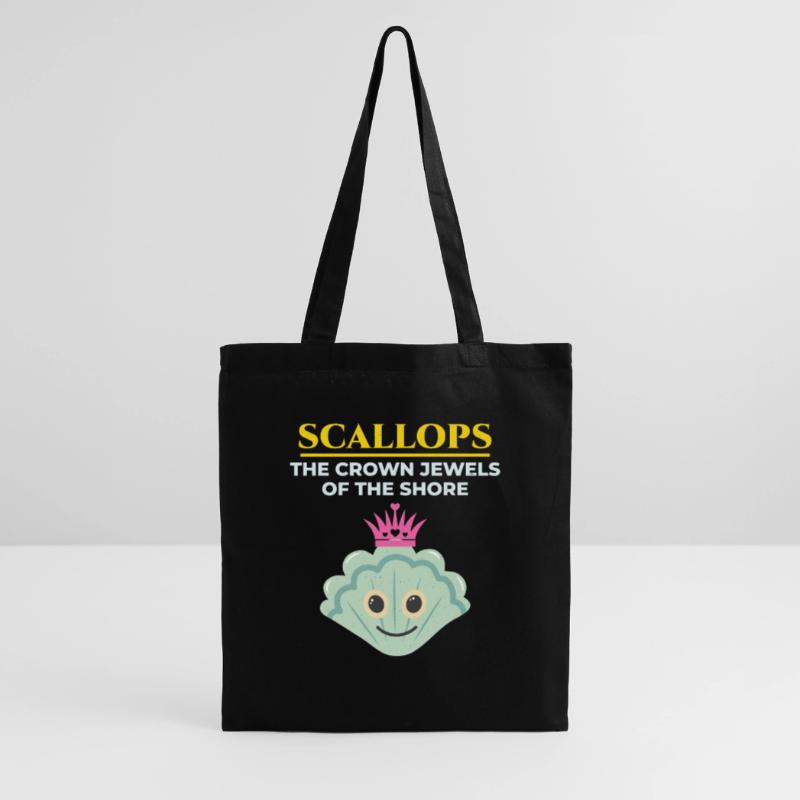 Scallop Seashells Collector Beachcomber Shellfish Tote Bag