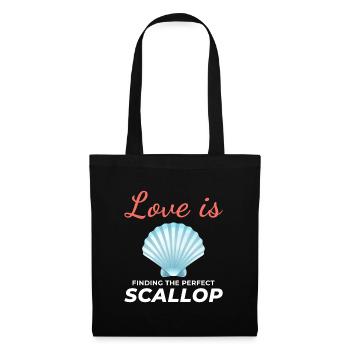 Scallop Seashells Collector Beachcomber Shellfish - Tote Bag - black - Front