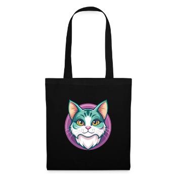 American Wirehair Cat Breed Cartoon Kawaii Animal - Tote Bag - black - Front