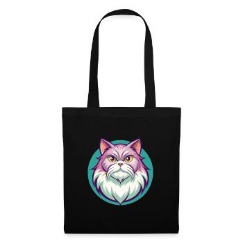 British Longhair Cat Breed Cartoon Kawaii Animal - Tote Bag - black - Front