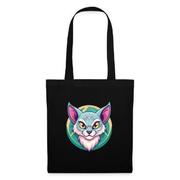 Australische Nebelkatzenrasse Cartoon Kawaii Tier - Stoffbeutel - Schwarz - Vorne