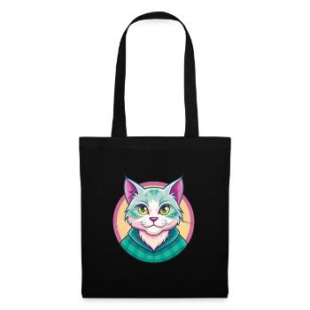 Scottish Straight Cat Breed Cartoon Kawaii Animal - Tote Bag - black - Front