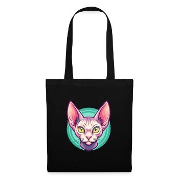 Red Devon Rex Cat Breed Cartoon Kawaii Animal Pet - Tote Bag - black - Front