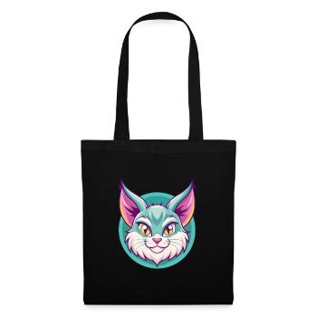 Pixie Bob Cat Breed Cartoon Kawaii Animal Pet - Tote Bag - black - Front
