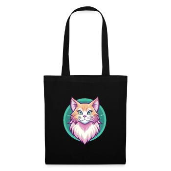 Ginger Longhair Cat Breed Cartoon Kawaii Animal - Tote Bag - black - Front