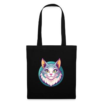 American Bobtail Cat Breed Cartoon Kawaii Animal - Tote Bag - black - Front