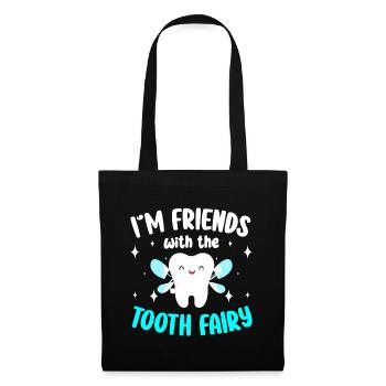 Dentist Drill Dental Care Broches - Sac en tissu - noir - Devant