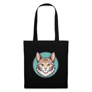 American Bobtail Cat Breed Cartoon Kawaii Animal - Tote Bag - black - Front