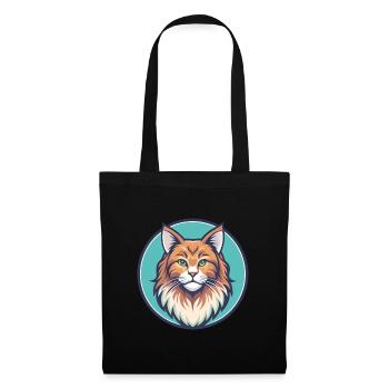 Ginger Longhair Cat Breed Cartoon Kawaii Animal - Tote Bag - black - Front
