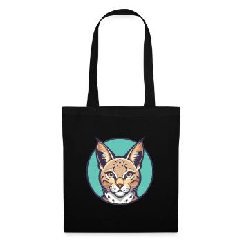 Chat pailleté de Californie Race Dessin animé Kawaii Pet - Sac en tissu - noir - Devant