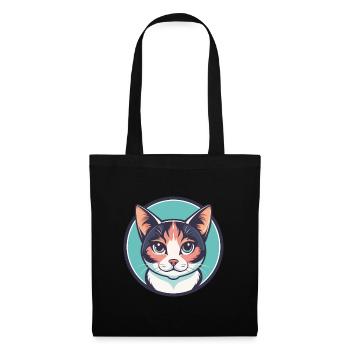 Dilute Calico Cat Breed Cartoon Kawaii Animal Pet - Tote Bag - black - Front