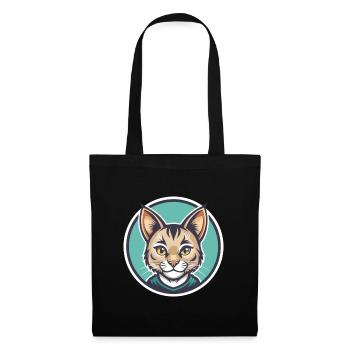 Pixie Bob Cat Breed Cartoon Kawaii Animal Pet - Tote Bag - black - Front