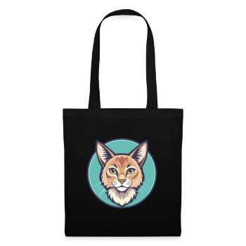 Chat Somali Race Dessin animé Kawaii Animal Pet - Sac en tissu - noir - Devant