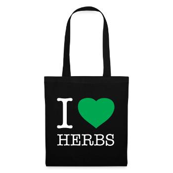 I LOVE HERBS - Tote Bag - black - Front