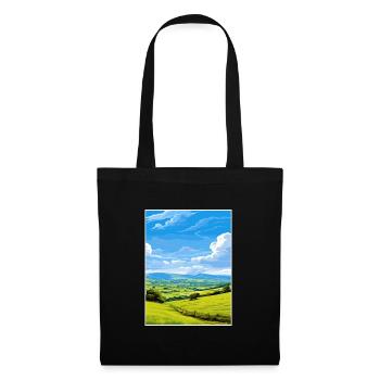 Shropshire Hills Aonb Travel Poster Souvenir WPA - Tote Bag - black - Front