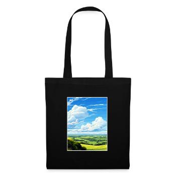 Mendip Hills Aonb Travel Poster Souvenir Paint WPA - Tote Bag - black - Front