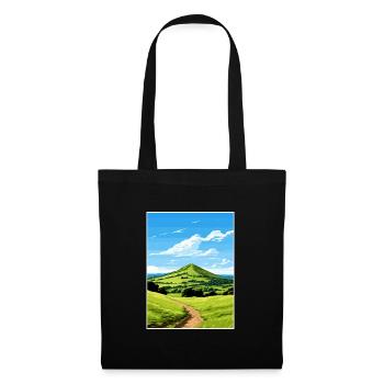 Malvern Hills Aonb Affiche de voyage Souvenir Peinture WP - Sac en tissu - noir - Devant