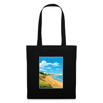 Norfolk Coast Aonb Affiche de voyage Souvenir Paint WP - Sac en tissu - noir - Devant