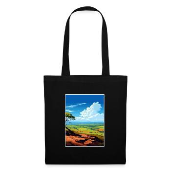 Quantock Hills Aonb Vintage Travel Poster Souvenir - Tote Bag - black - Front
