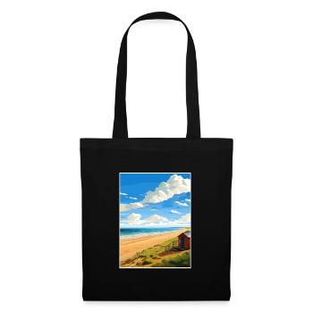 Norfolk Coast Aonb Affiche de voyage Souvenir Paint WP - Sac en tissu - noir - Devant