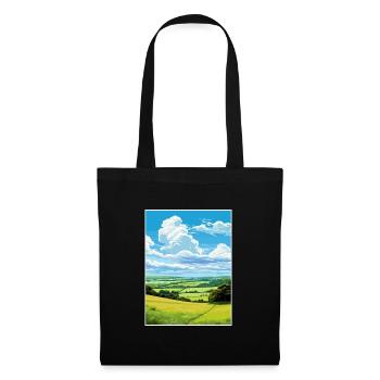 Cranborne Chase Aonb Affiche de voyage Souvenir WPA - Sac en tissu - noir - Devant