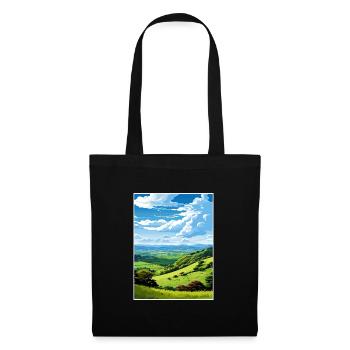 Shropshire Hills Aonb Reiseposter Souvenir WPA - Stoffbeutel - Schwarz - Vorne