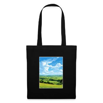 Cranborne Chase Aonb Affiche de voyage Souvenir WPA - Sac en tissu - noir - Devant