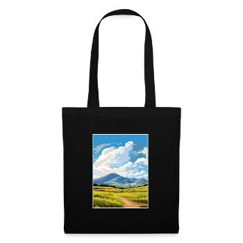 Mourne Mountains Aonb Travel Poster Souvenir WPA - Tote Bag - black - Front