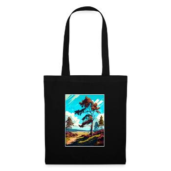 Cannock Chase Affiche de voyage Peinture Souvenir WPA - Sac en tissu - noir - Devant