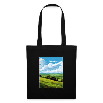 Blackdown Hills Aonb Travel Poster Souvenir WPA - Tote Bag - black - Front