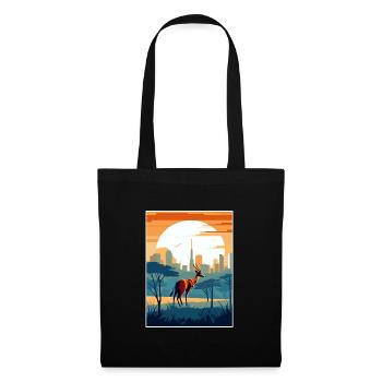 Nairobi Kenya Travel Poster Souvenir Painting WPA - Tote Bag - black - Front