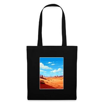 Merzouga Morocco Travel Poster Souvenir Paint WPA - Tote Bag - black - Front