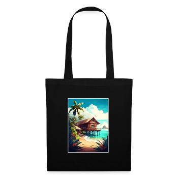 Zanzibar Tanzania Travel Poster Souvenir Paint WPA - Tote Bag - black - Front