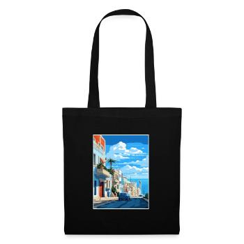 Tangier Morocco Travel Poster Souvenir Paint WPA - Tote Bag - black - Front
